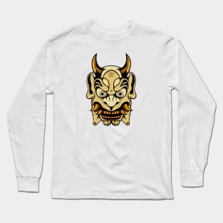 japanese devil mask Long Sleeve T-Shirt